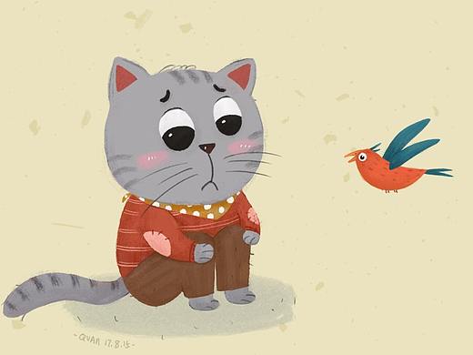 插畫小人物（個人主頁-ZMjQyMTIxNTY=） - 兒童插畫 - 站酷設(shè)計師QinMAoMao原創(chuàng)素材 - 站酷ZCOOL