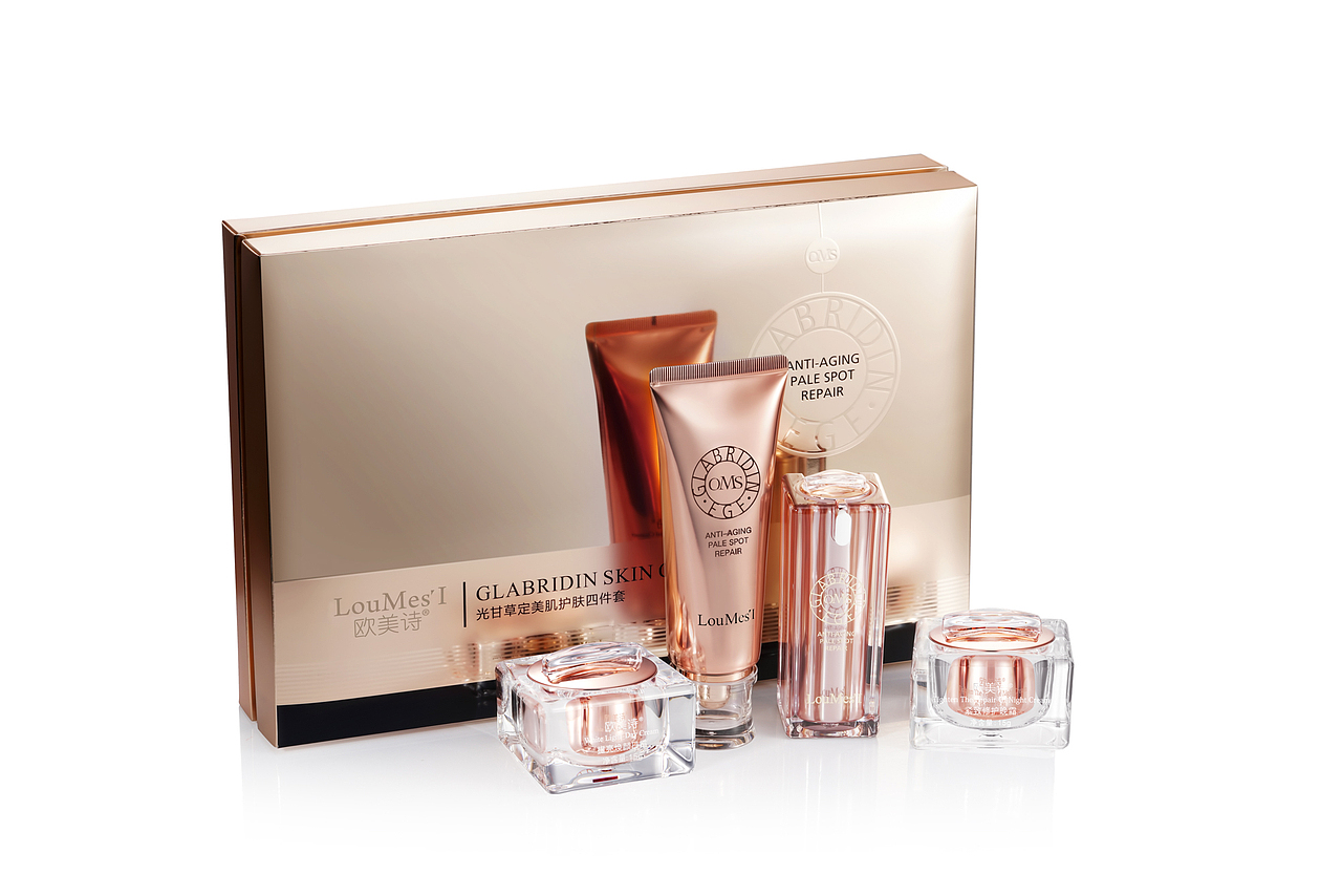 化妆品透明玻璃霜膏软管精修