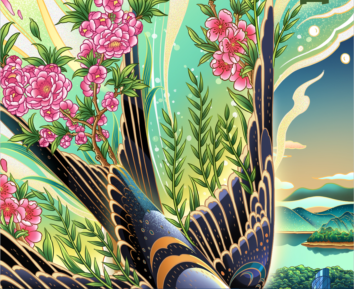 中海地产节气插画