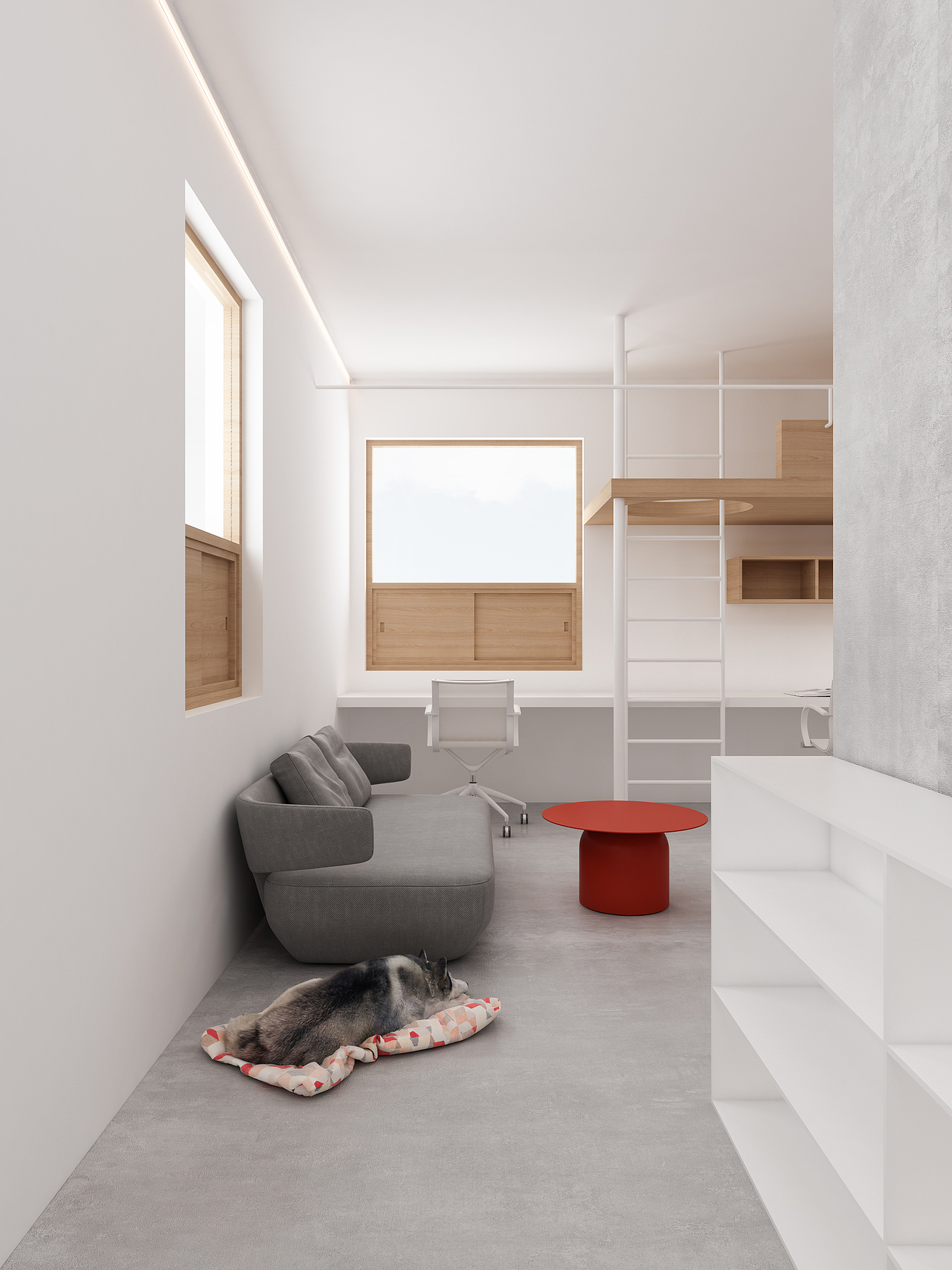 25㎡工作室的构想｜MOU建筑工社（图ZMTY1OTExNzM2） - 家装设计 - 站酷设计师吴状原创素材 - 站酷ZCOOL