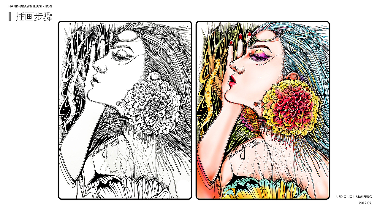 黑白插画分享（图ZMTc3OTY5MDY0） - 商业插画 - 站酷设计师EchizenRymon原创素材 - 站酷ZCOOL