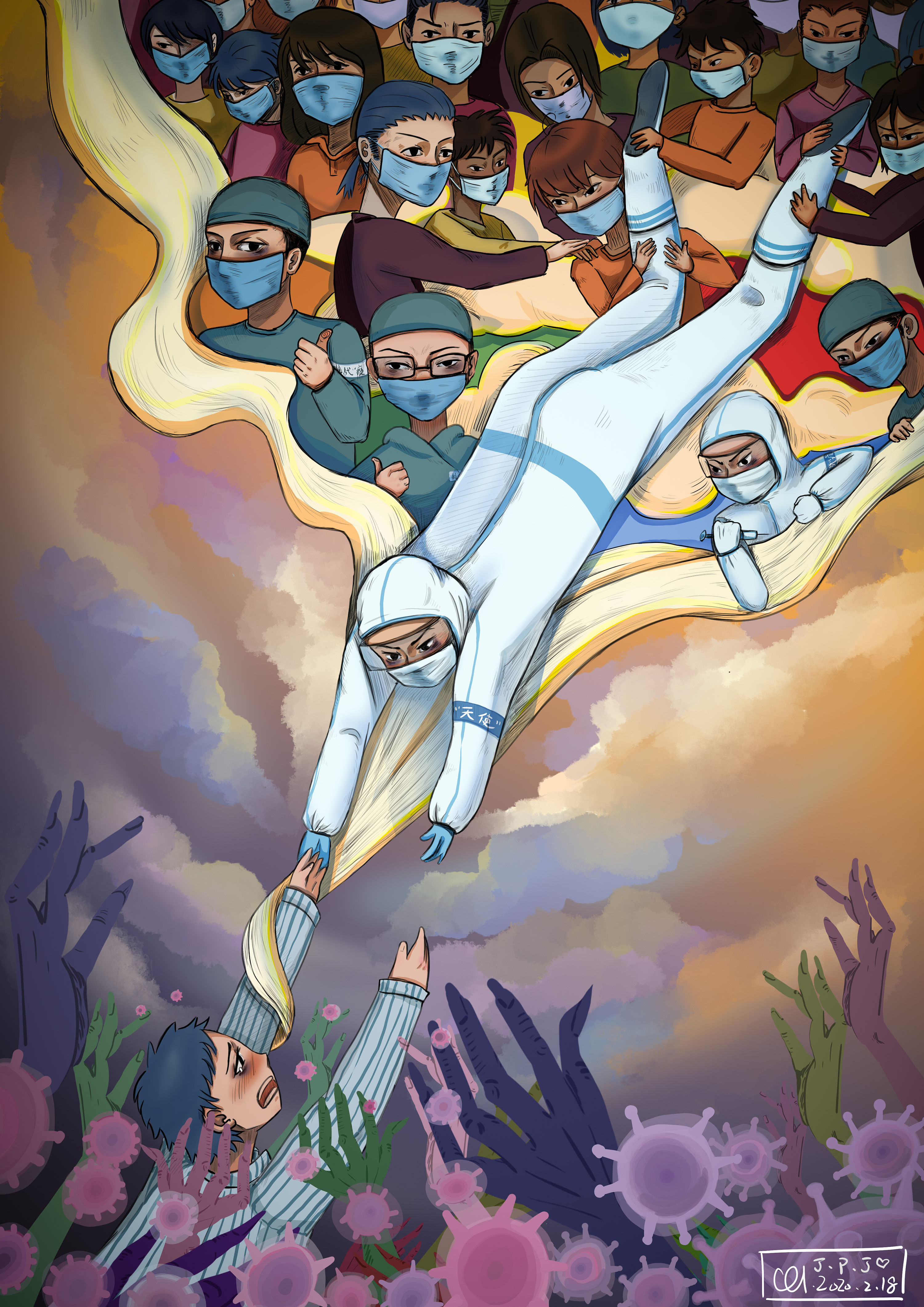 《拯救》|插画|其他插画|橘皮君参上 - 原创作品 - 站酷 (zcool)