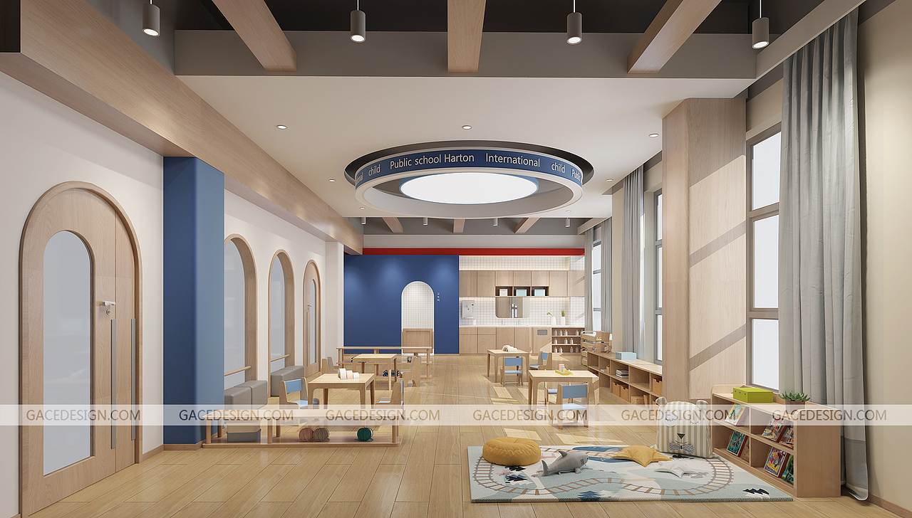Gace Design 0-6早幼托教育设计丨哈顿国际幼儿公学（图ZMjMwNDc0NjM2） - 家装设计 - 站酷设计师GaceDesign原创素材 - 站酷ZCOOL