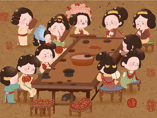 唐宫仕女图