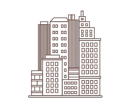 线性图标-建筑