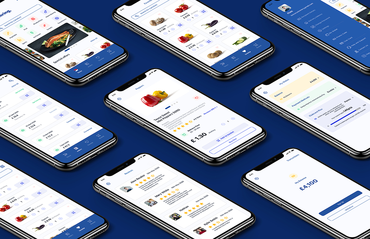 || UI/UX || Tesco Redesign Mobile App（图ZMjY5MDc1MDg0） - APP界面 - 站酷设计师视觉派Pie原创素材 - 站酷ZCOOL