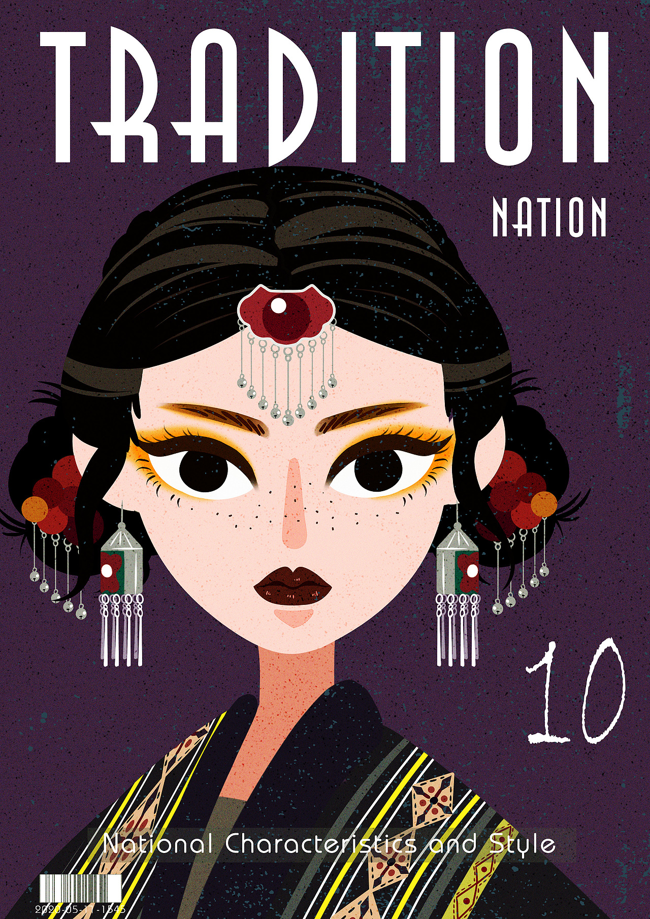 民族风扁平化海报