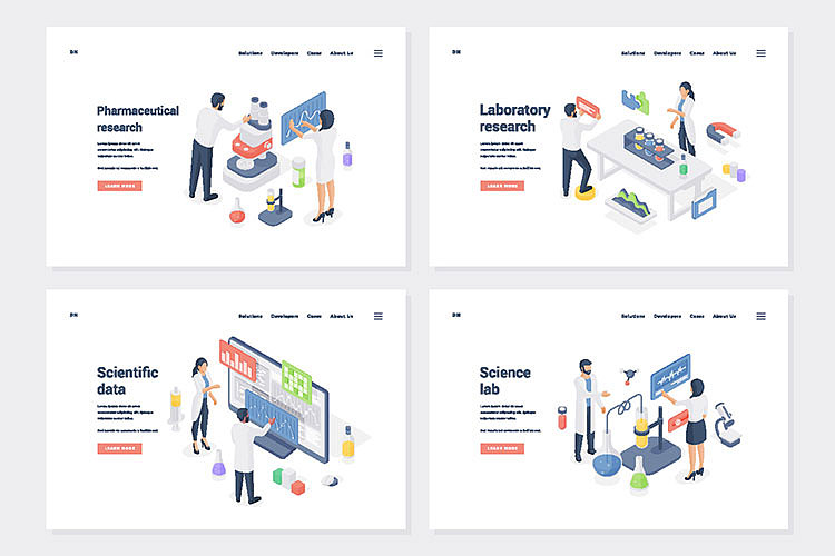 2.5D现代智能远程医疗办公商务科技通讯登陆插画海报（图ZMjk1MDE0NTMy） - 创作习作 - 站酷设计师Z35790156原创素材 - 站酷ZCOOL