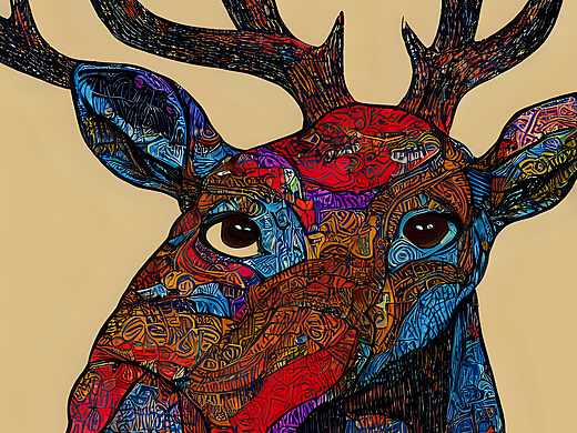 #AI创作实验室#九色鹿