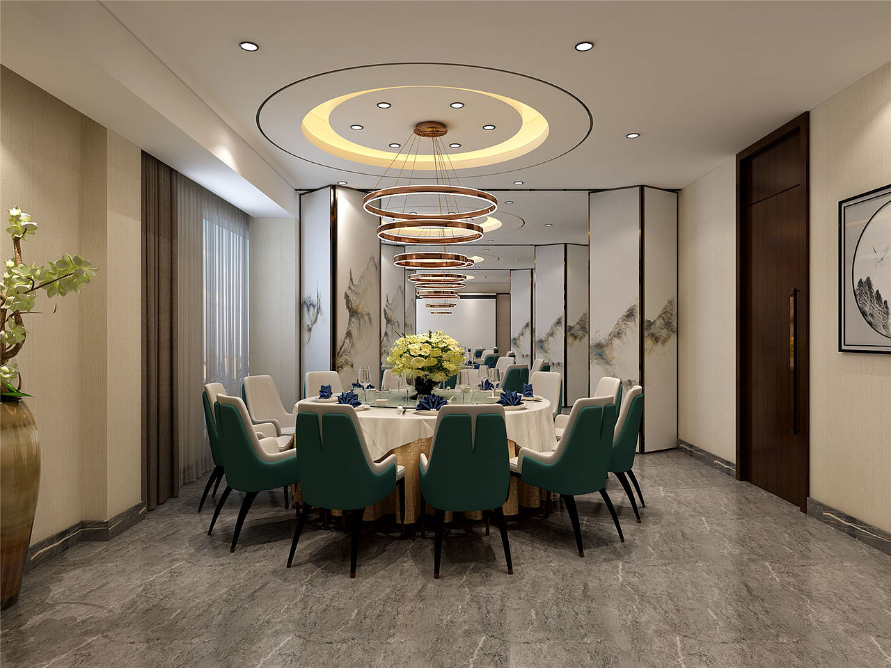 合肥大小饭店装修_酒店装修设计效果图