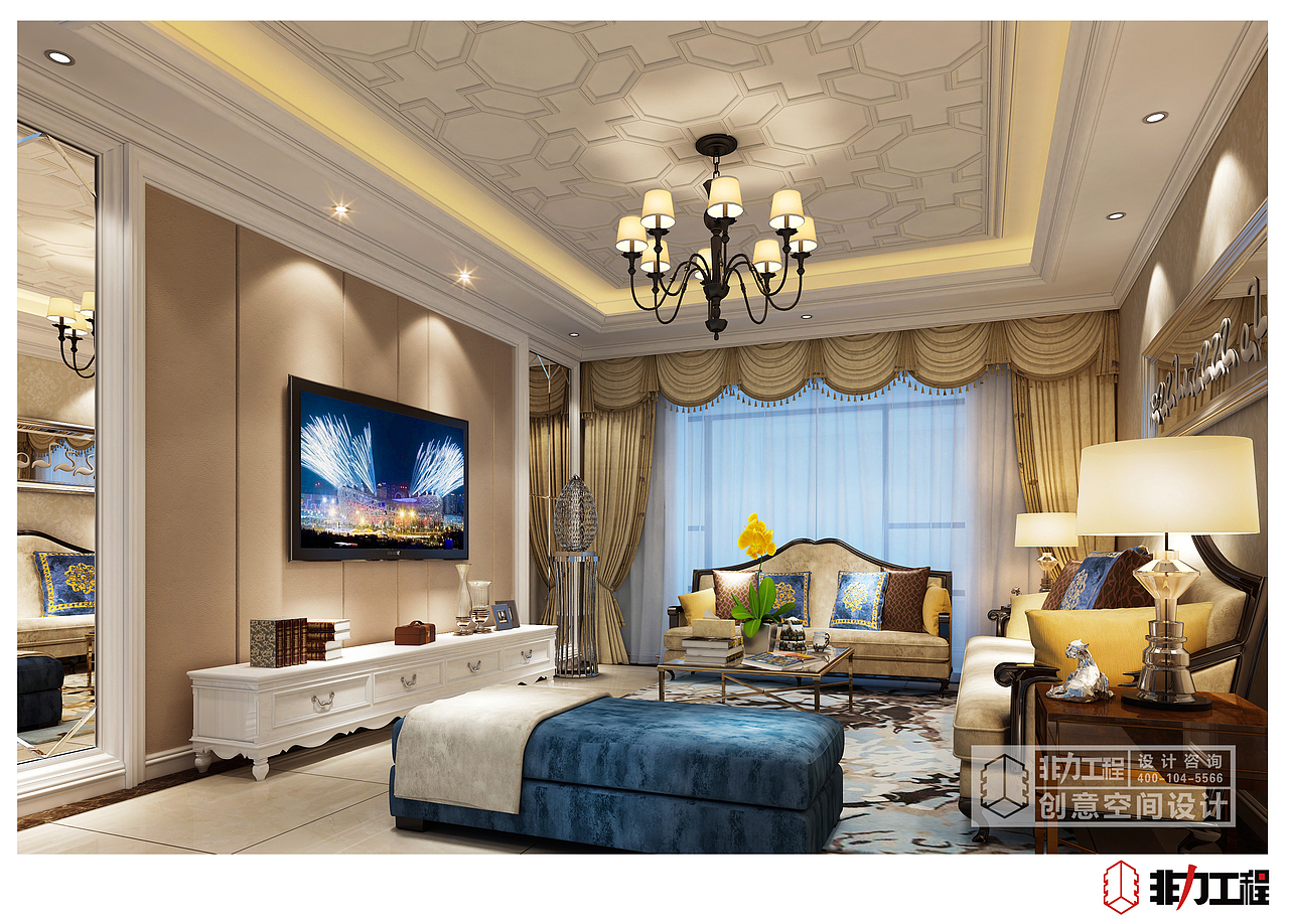 【非力工程·绿地赛纳公馆】- 案例分享（图ZNzA0MjEyNDg=） - 家装设计 - 站酷设计师非力一家装设计原创素材 - 站酷ZCOOL