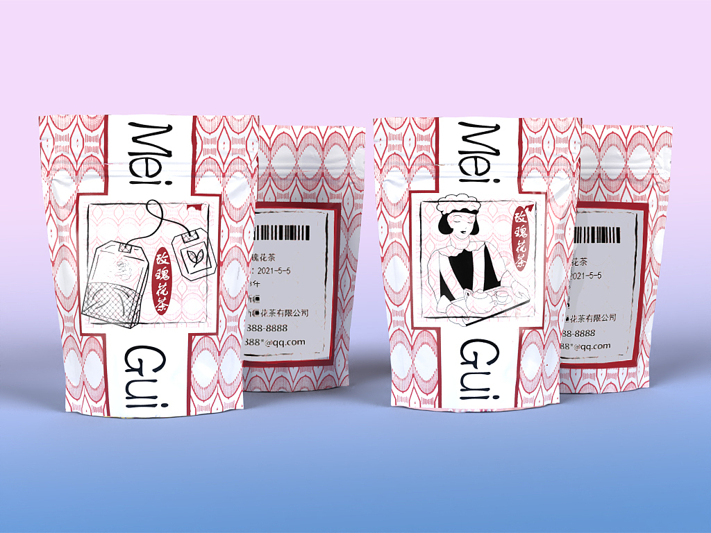玫瑰花茶蛋糕礼盒类产品包装设计（3D效果图）（图ZMjU4ODc2OTky） - 产品 - 站酷设计师秋裤大宅狼原创素材 - 站酷ZCOOL