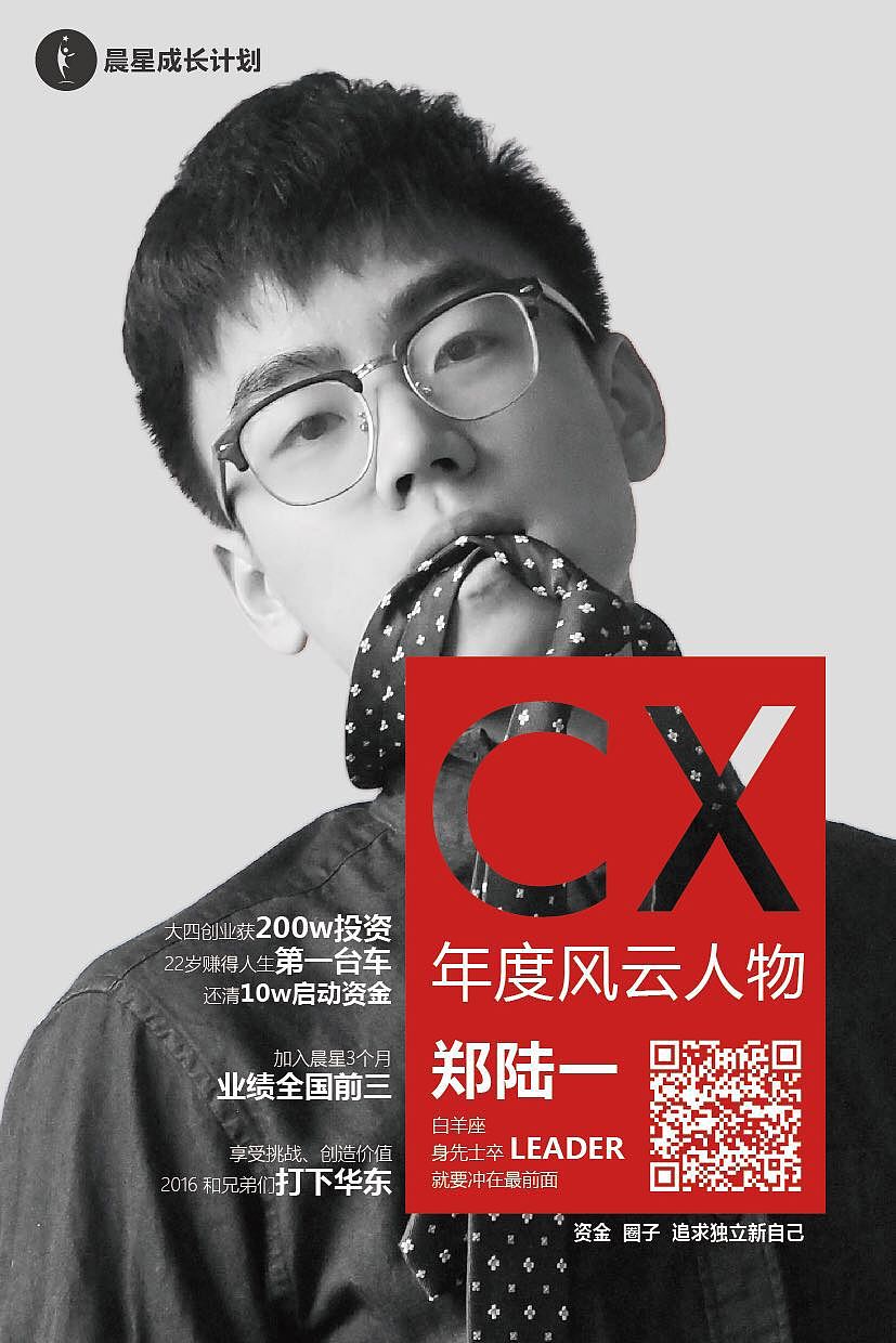 晨星大人物宣传海报