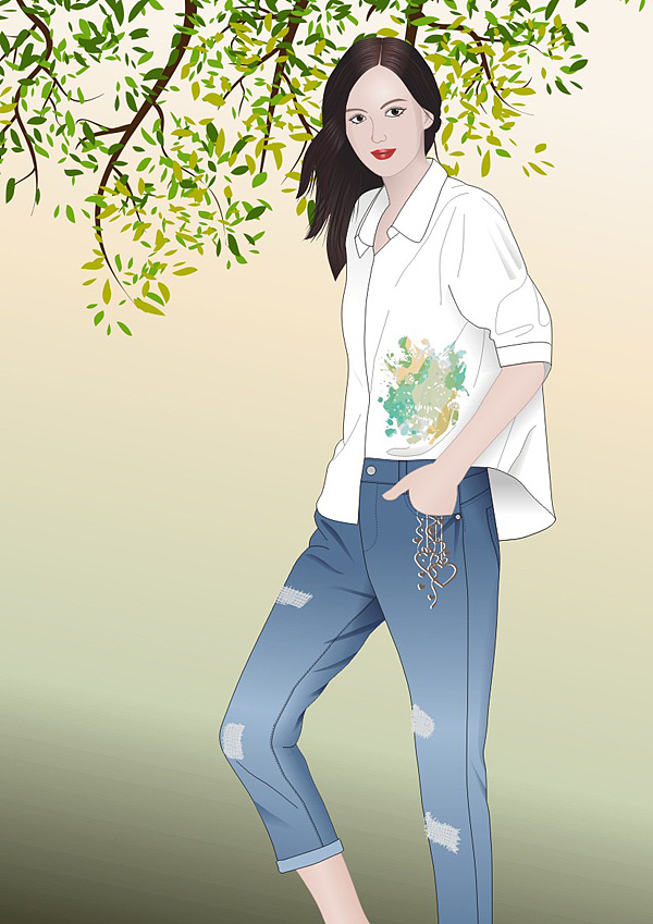 现代女性人物插画|插画|商业插画|跳舞的螃蟹 - 原创作品 - 站酷