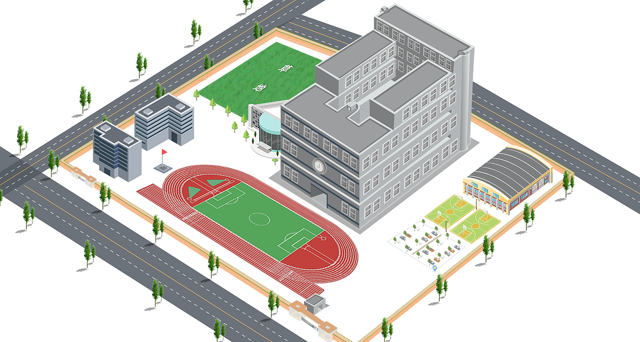 b某某学校立体图