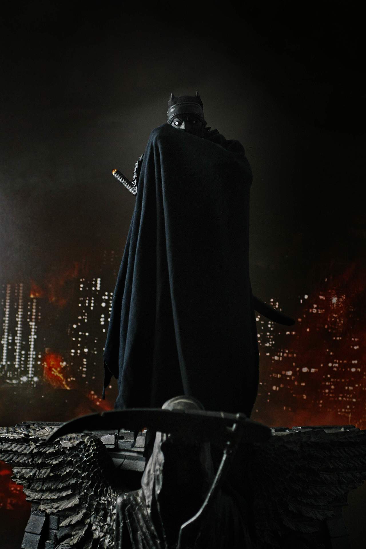 眉间白火的臆造自d之忍者蝙蝠侠