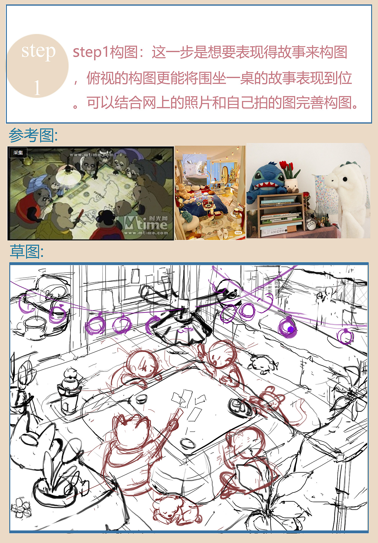 画画小区/牌局过程图