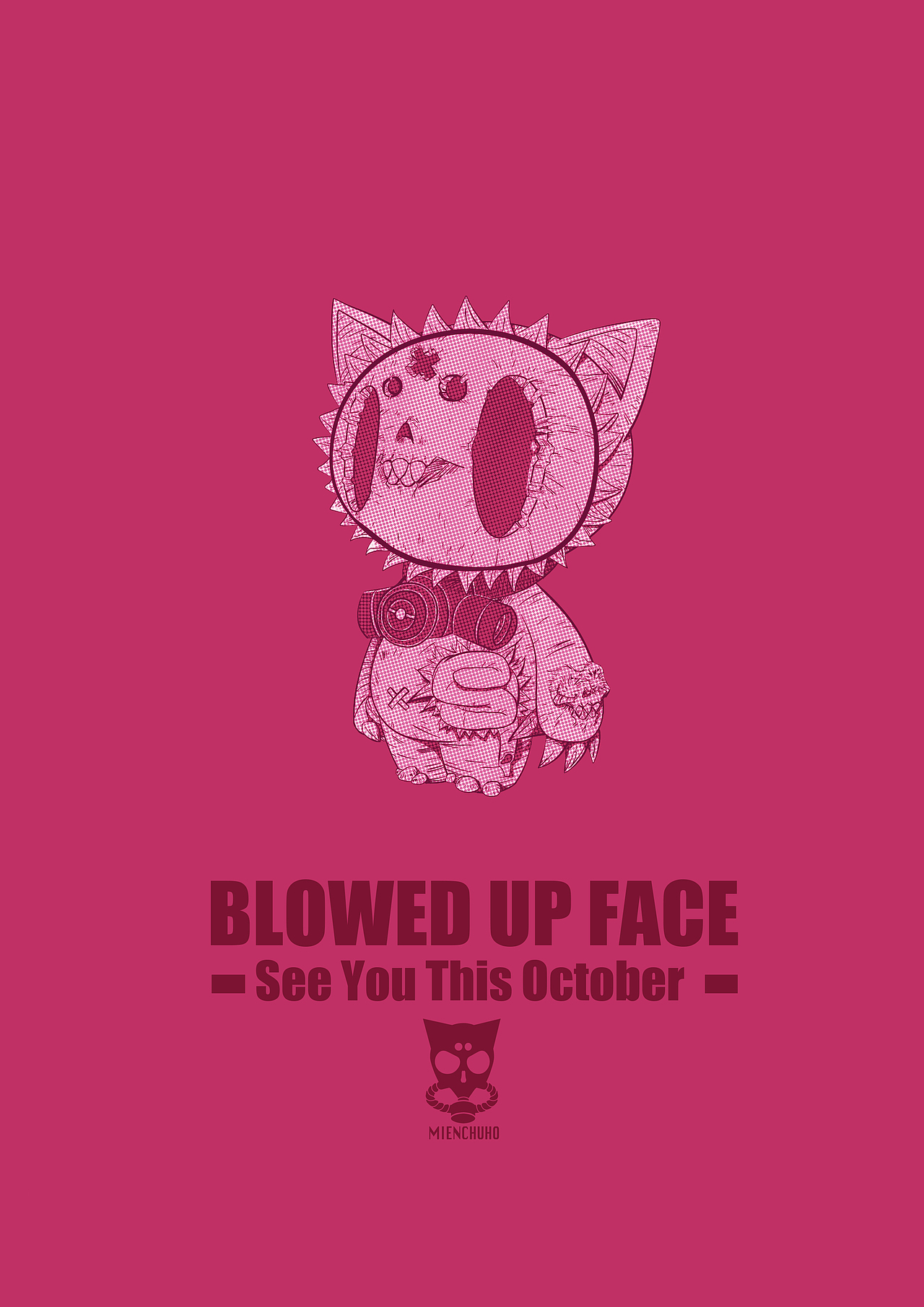[瓦斯蛇制造]MIENCHUHO BLOWED UP FACE面具虎系列第三款作品-爆炸脸（图ZNjQyOTQ4MjQ=） - 手办/模玩 - 站酷设计师瓦斯蛇原创素材 - 站酷ZCOOL