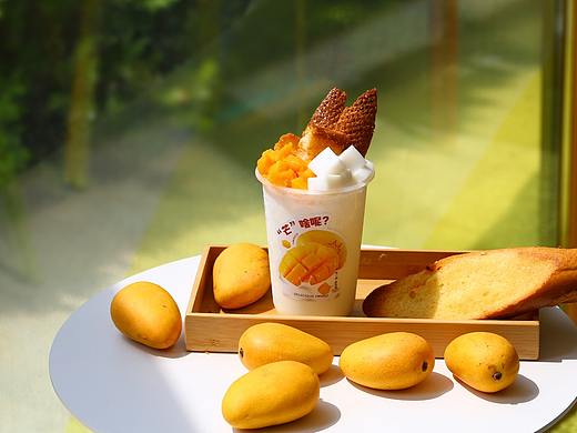 #芒果#冰沙奶茶场景拍摄
