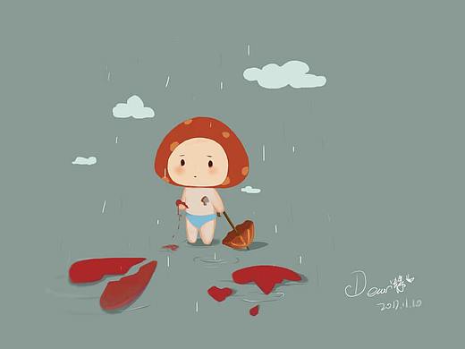 原创设计-蘑菇努努（个人主页-ZMzEwODU5OTY=） - 艺术插画 - 站酷设计师脱线的蘑菇兔原创素材 - 站酷ZCOOL