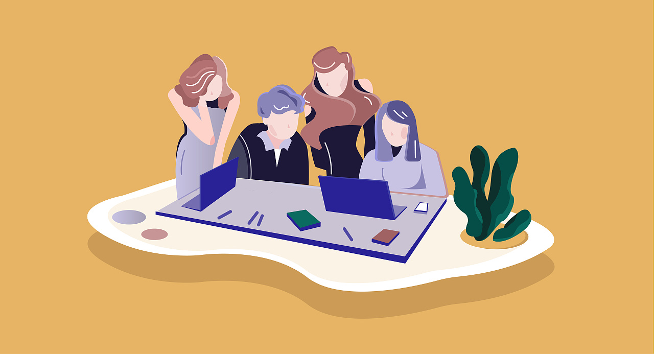 原创插画|职场女性向插画系列 - 原创作品 - 站酷(zcool)