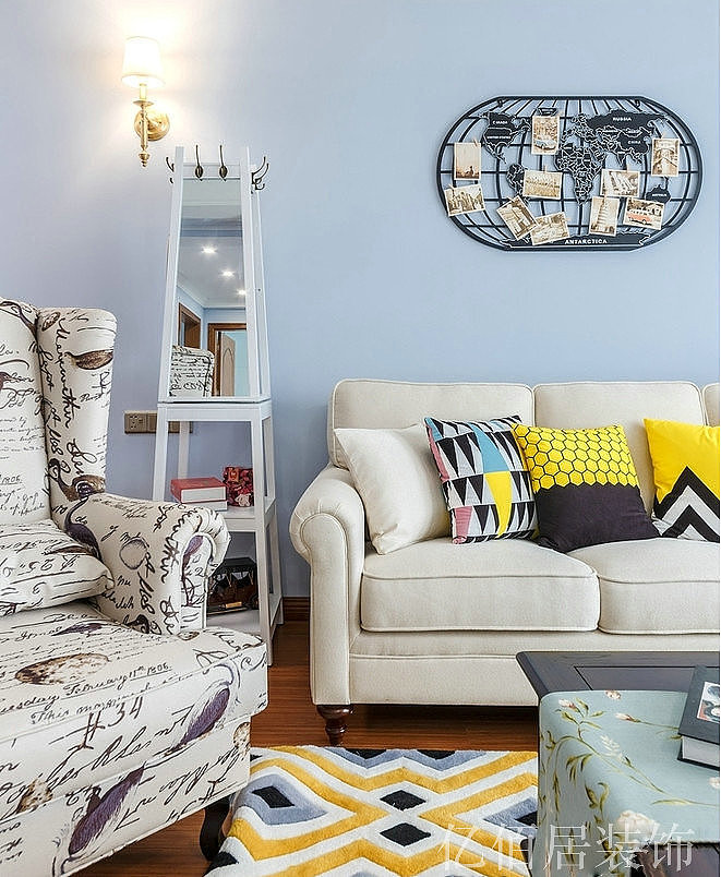 河北石家庄亿佰居装饰装修80平简约混搭案例