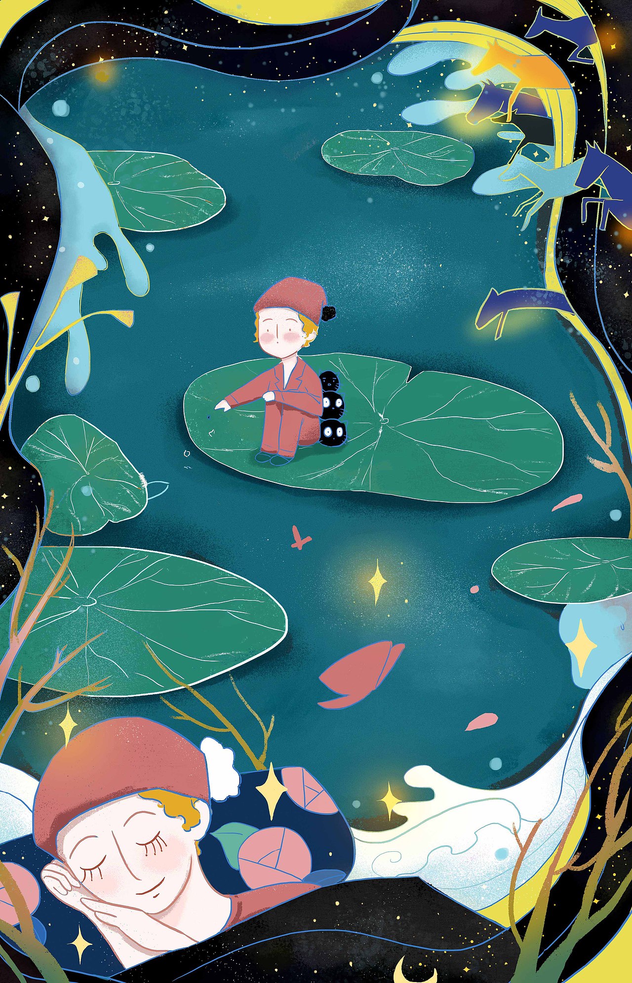 插画练习 昨日诗梦