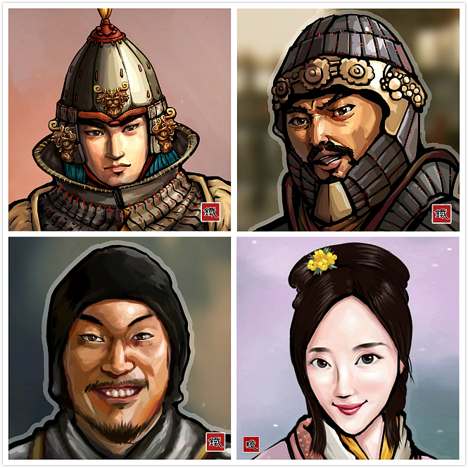 睿哥学画的黑历史-最差劲的三国人物头像（图ZMTM4MjgwOTE2） - 创作习作 - 站酷设计师睿画三国原创素材 - 站酷ZCOOL