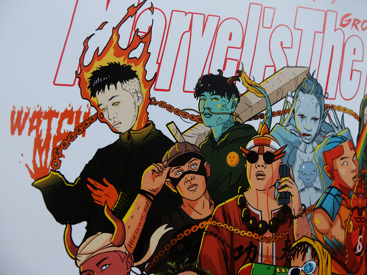 rapperstar大集合 |插画|新锐潮流插画|疯脸loonyface - 原创作品