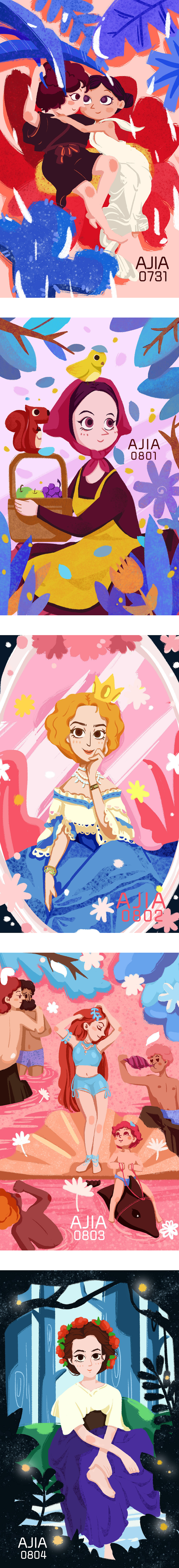 平涂插畫練習(xí)（圖ZMTcxMDcwMDk2） - 兒童插畫 - 站酷設(shè)計(jì)師_AJIA原創(chuàng)素材 - 站酷ZCOOL