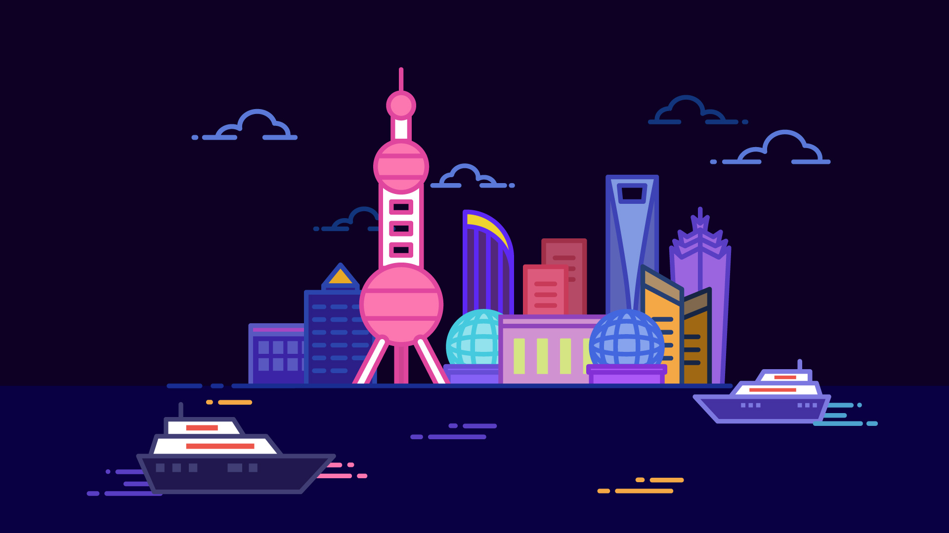 城市矢量插图-上海|插画|艺术插画|munchkincat - 原创作品 - 站酷