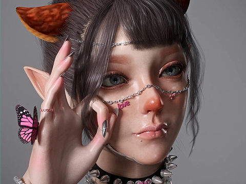 Chrome_Desire節(jié)日系列—三維數(shù)字人（個(gè)人主頁(yè)-ZNjY5NDgwNDQ=） - 人物/生物 - 站酷設(shè)計(jì)師ZE_JASON原創(chuàng)素材 - 站酷ZCOOL