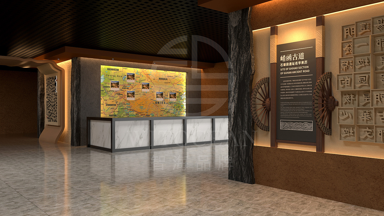 展厅设计-崤函古道-石壕段
