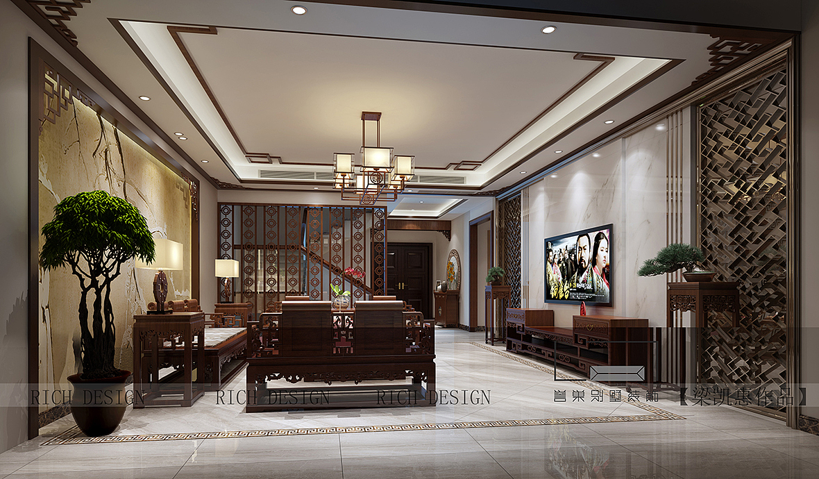 红树别院中式装修装饰,深圳装修公司