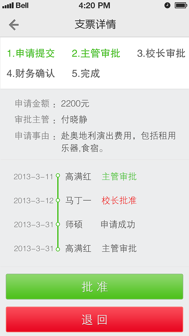 一个学校的办公流程