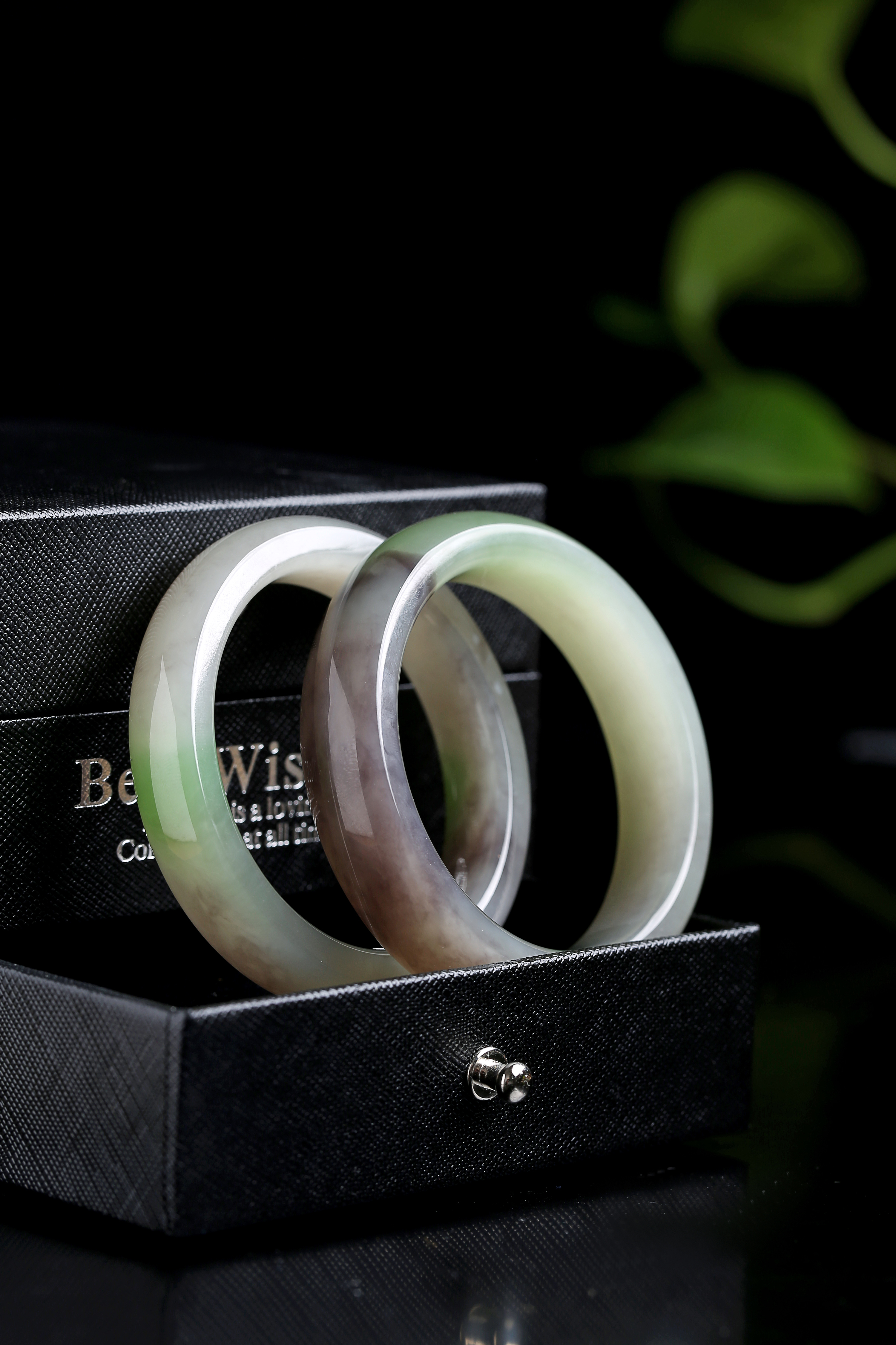 和田玉三彩手镯