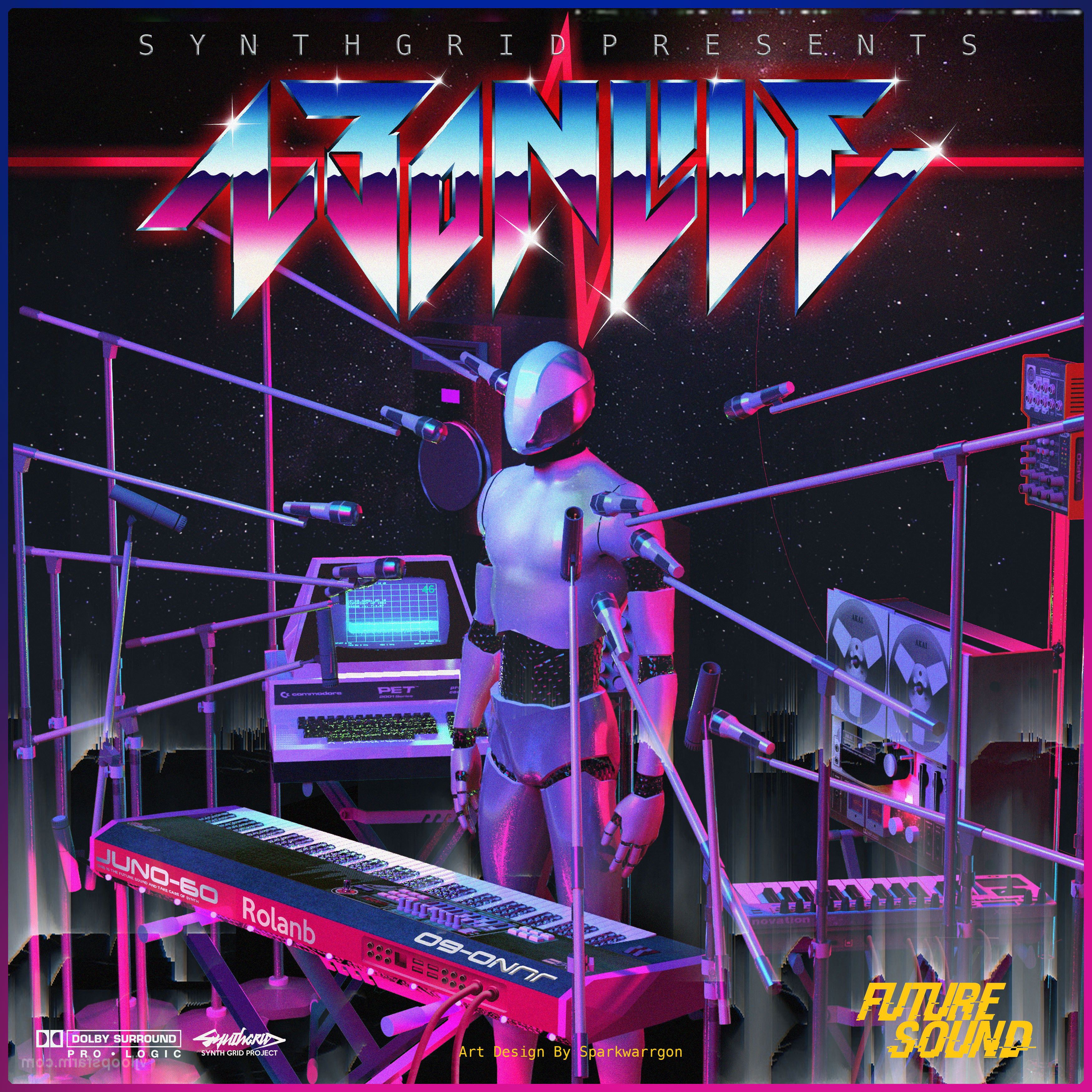 我画了20张synthwave插画,找到了复古科幻的秘密_spa