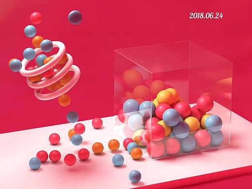 C4D小习作——粒子发射器