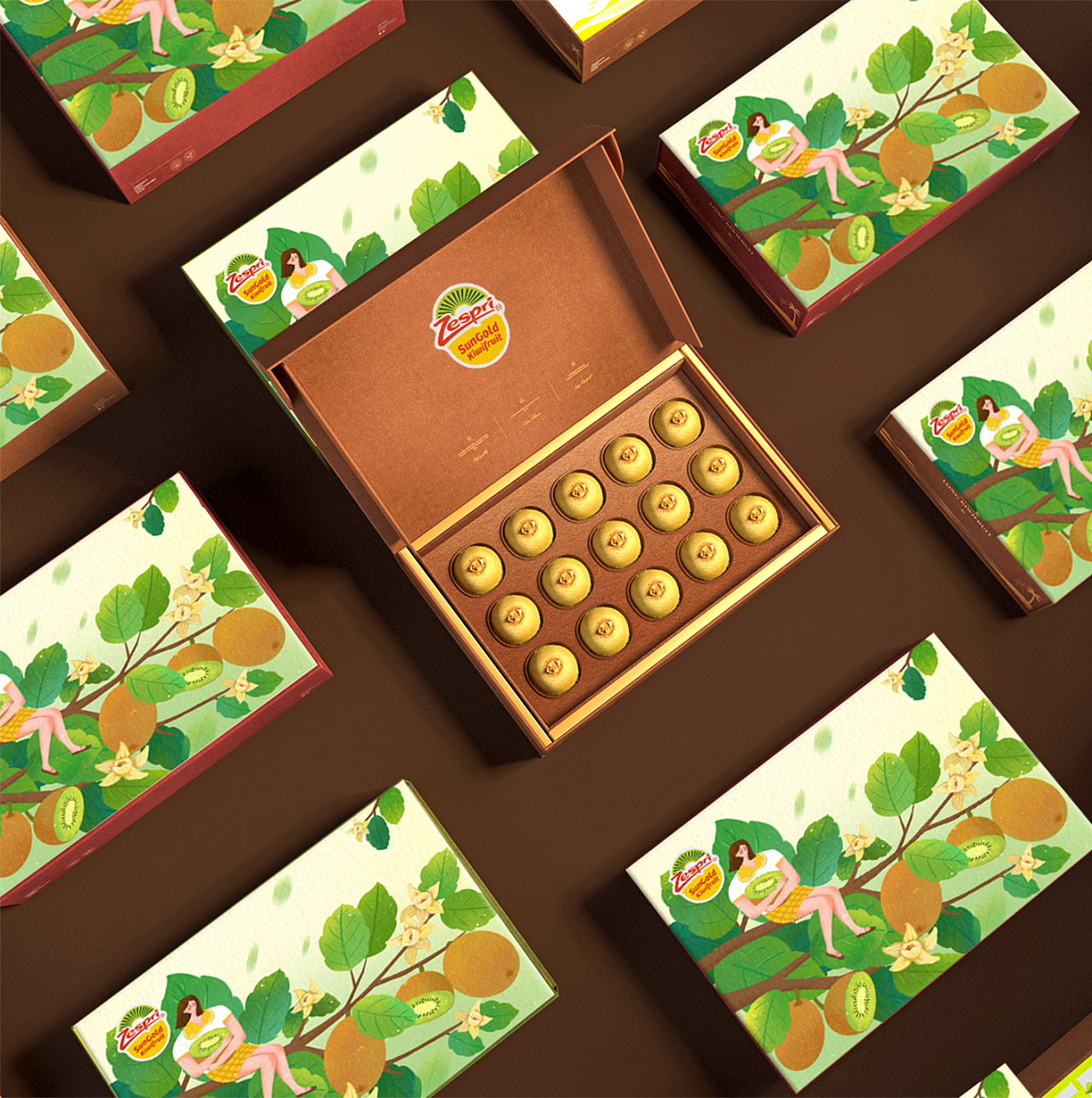 佳沛-奇异果插画包装设计|平面|包装|狼耕创意设计 - 原创作品 - 站酷