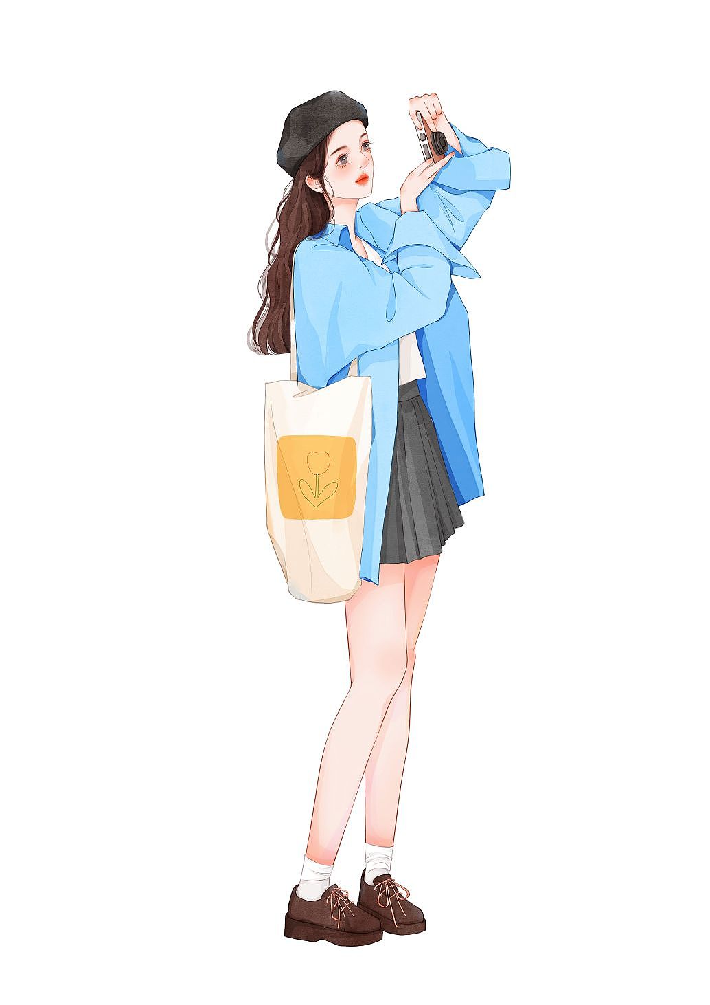 情侣元气穿搭（图ZMzY3Mzg2ODEy） - 商业插画 - 站酷设计师张小慈原创素材 - 站酷ZCOOL