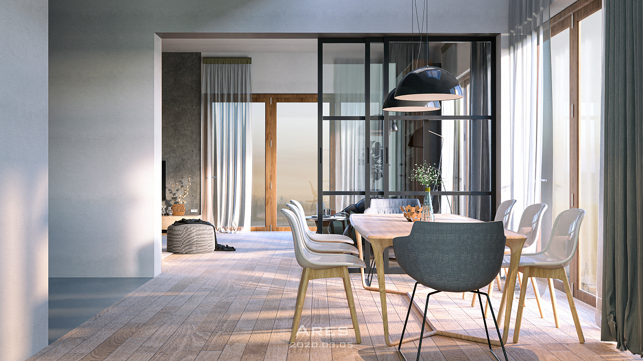 现代简约·室内效果图|空间|家装设计|mr丶ares - 原创作品 - 站酷