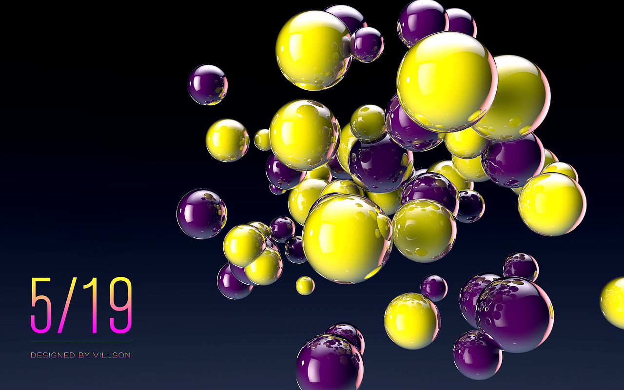 C4D 小球