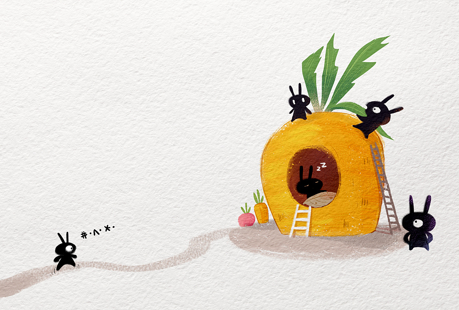 兔子二丫|插画|商业插画|娃娃窝 - 原创作品 - 站酷 (zcool)