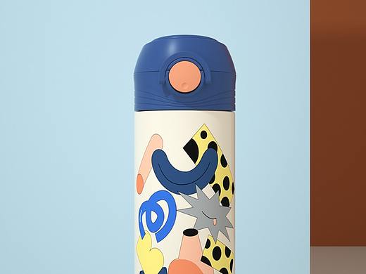 母婴品牌Taoqibaby&水杯保温杯&产品图形及配色设计