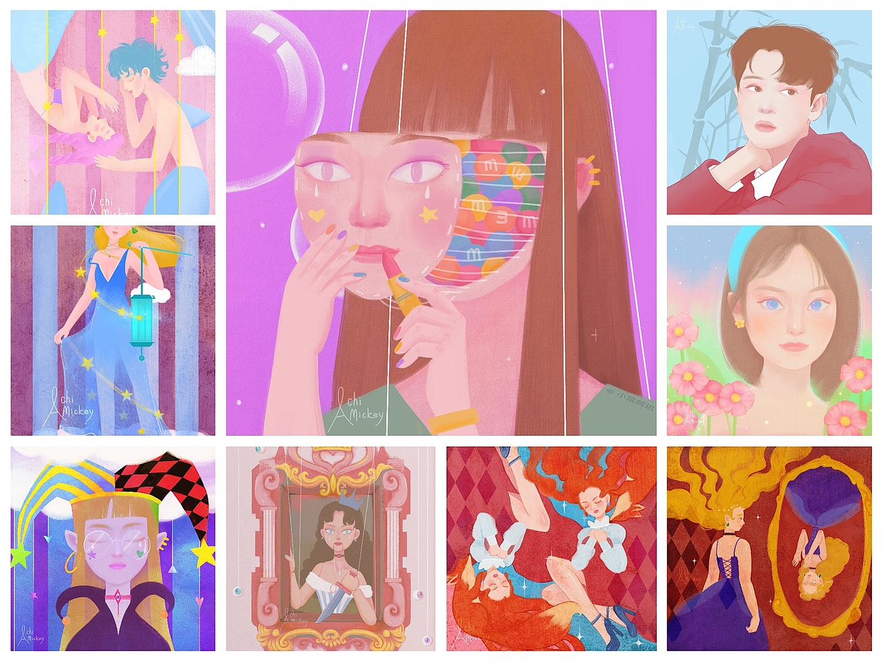 阿迟2019上半年插画总结