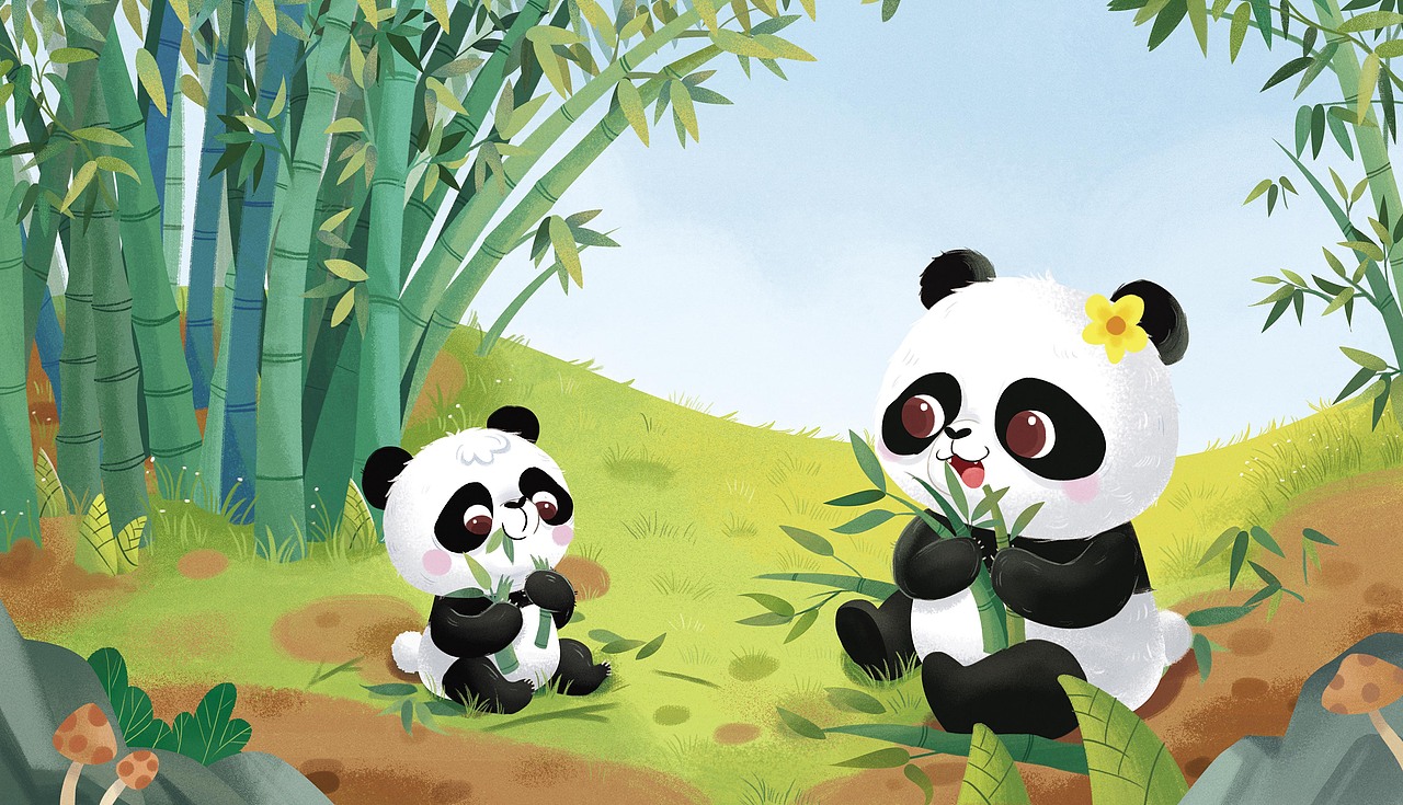 绘本 《我不想再吃竹子了》（图ZMjc1MzAxNTQw） - 绘本 - 站酷设计师奔跑的马丁原创素材 - 站酷ZCOOL