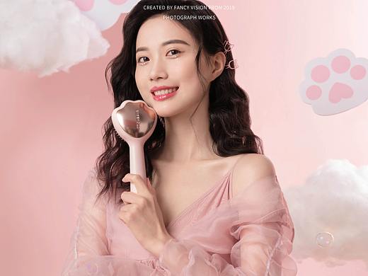 梳子化妆镜美妆镜 | 精致高端粉色系拍摄 