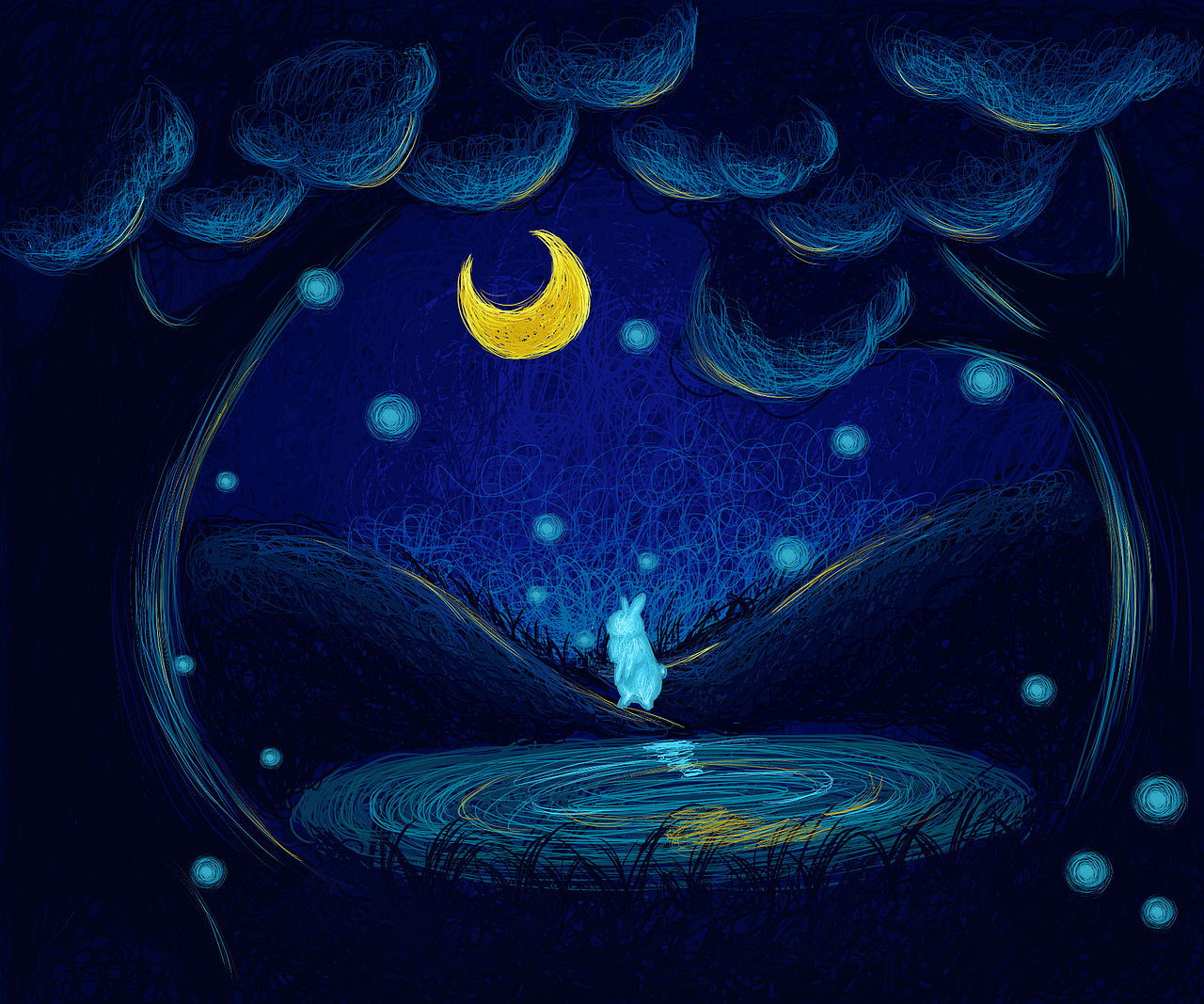 线圈插画练习作业