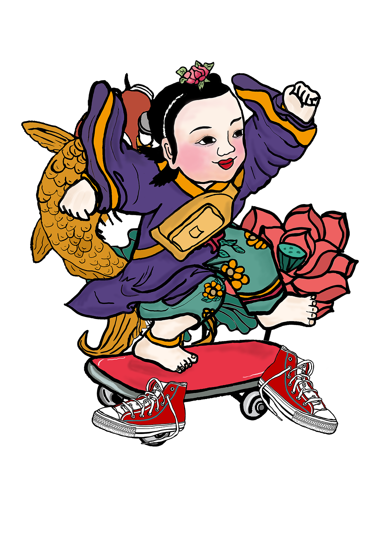 “潮流娃仔”杨柳青年画娃娃文创产品设计