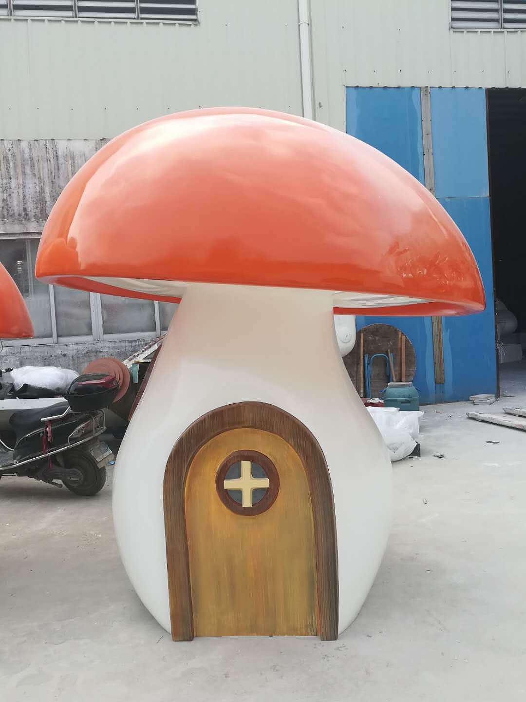 绿色美化植物公园活动主题玻璃钢花朵雕塑艺术摆件